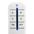 4 Way ON OFF Wireless Remote Control Switch Receiver Transmitter for LED Lamp