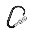 3 Digit Combination Motorcycle Helmet Lock Bicycle Bag Suitcase Padlock Carabiner Security Alloy Locks