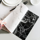 2PCS Marble Placemats Kitchen Dining Table Place Mats Pads Decor PVC 45x30CM