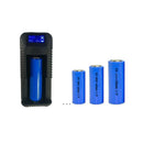 2X(Single Slot Led Screen Battery Charger Usb Smart Rechargeable for Aa/Aaa