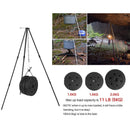 Portable Hanging Pot Outdoor Camping Picnic Cooking Tripod Durable Bonfire