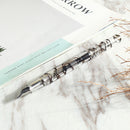 Penbbs 491 Resin Fountain Pen Fine Nib 0.5mm Ink Pen Student Practice Calligraphy Business Office Writing Signing Pen