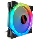 Coolmoon 4PCS 12cm Multilayer Backlit RGB CPU Cooling Fan PC Heatsink with the RF Wireless Remote Control