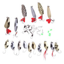 37Pcs/Set Metal Spoon Fishing Lure Kits Spinning Fishing Lures with Box Fis