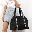 Casual Tote Women'S Shoulder Tote Nylon Large Capacity Ladies Bag Letter Sh