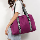 Casual Tote Women'S Shoulder Tote Nylon Large Capacity Ladies Bag Letter Sh