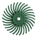 24pcs 80-1000 Grit Radial Bristle Disc Brush Polishing Burr with 3mm Mandrels