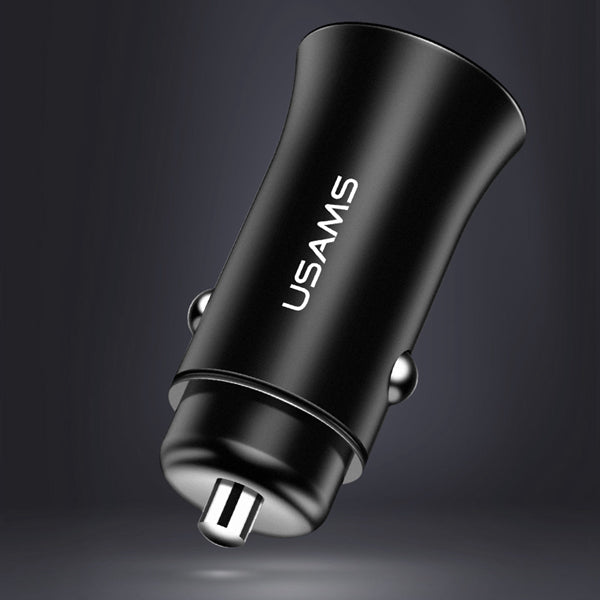 USAMS 3.1A Dual USB Ports Fast Car Charger With LED Light For Smart Phone Tablet Camera MP4