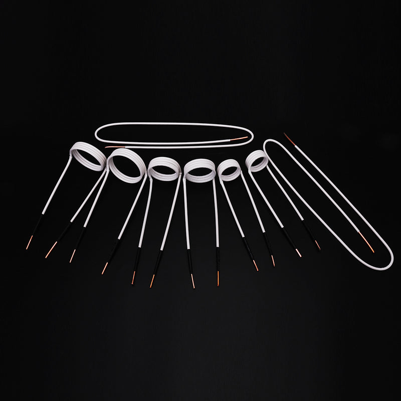8 Pcs Inter Changeable Long Inductance Coil Kit For Magnetic Induction Heating Module Heater Mini Ductor