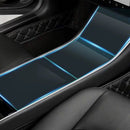 3Pc Car Center Console Protective Film Transparent Film Stickers for Tesla  D3I5
