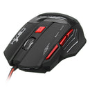 HXSJ H100 Dragon 7D 5500 DPI Colorful Backlight Wired Optical Gaming Mouse
