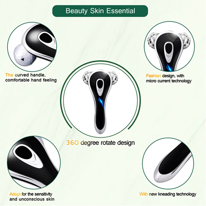 Face Lift Tool Face Massager Roller Facial Skin Beauty Tool Tightening Wrin J1H5