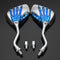 8mm Motorcycle Motor Bike Rear View Skeleton Skull Hand Claw Side Mirror
