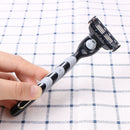 Black 5Pcs/Set 1 Machine + 4 Blades Manual Mens Hair Removal Shaving Razors