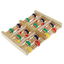 2Pcs Wooden Foot Massager Roller Reflexology for Stress Fitness Health Care N3R5