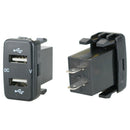 Car Charger Socket Dual Usb Port Charging Volt Display Adapter Fit for Toyo N1U9