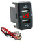 Car Charger Socket Dual Usb Port Charging Volt Display Adapter Fit for Toyo N1U9