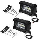 2Pcs 5 Inch 72 W Led Lamp Lights Bar Fog Lights Waterproof Driving Work Lig P8I8