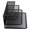 Black Mesh File Holder Letter Sorter Document Tray Office Desktop File Organizer Holder