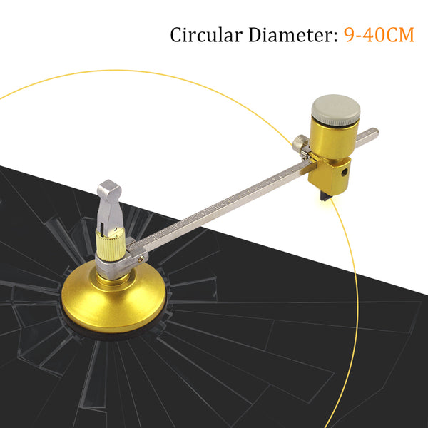 New Industry Glass Cutter 400Mm Circle Diameter Compasses Cutting Glass A8U3