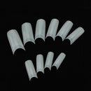 500pcs 3D French Acrylic Nude False Nail Art Tips