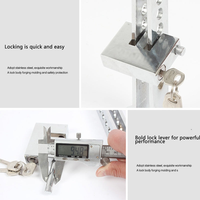 Auto Brake Clutch Pedal Lock Stainless Steel Anti-Theft Device Strong Secur K4Q1
