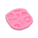 F0633 Silicone Christmas Love Heart Cake Mould Soap Chocolate Mold