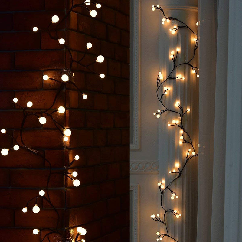 Tree Vine Lamp Copper Wire String Flexible LED Mains Socket Micro Silver Wire Copper Fairy String Light