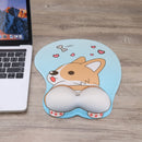 Lovely Corgi Non Slip Silica Gel Wrist Rest Mouse Pad Wrist Support Computer Ergonomic Mouse Mat Comfortable