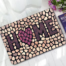 Honana BM-170 Home Stones Bathroom Doormat Rubber Anti-Slip Shower Toilet Mats Bathroom Floor Rug
