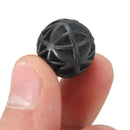 50Pcs 16mm Black Aquariums Ball Aquatic Creatures Bacteria Culture Ball for Fish Tank Filter