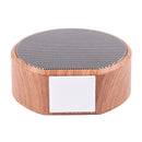 3X(Wood Grain Press Design Portable Mini Wireless Bluetooth Speaker