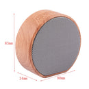 3X(Wood Grain Press Design Portable Mini Wireless Bluetooth Speaker