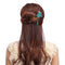 Unique Women Hair Accessories Vintage Butterfly Rhinestone Turquoise Tassel Hairpin
