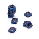 Drillpro 10pcs HRC45 Blue Nano CCMT09T304 VP15TF Carbide Insert for SCLCR/SCLCL Turning Tool Holder
