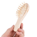 Mini Wooden Hair Vent Brush Brushes Hair Care and Beauty Spa Massager Massa