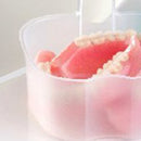 Denture Box Case Denture Bath Box Case Dental False Teeth Storage
