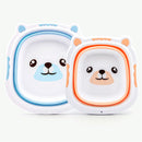 Baby Portable Folding Basin Washbasin For Kids Cute Cartoon Foldable Bath Tub