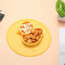 Table Mat Baby Chick Dishes Silicone Plate Suction Tray Anti Slip Mini Mat  N4F3