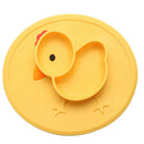 Table Mat Baby Chick Dishes Silicone Plate Suction Tray Anti Slip Mini Mat  N4F3