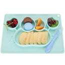 Baby Dishes Silicone Infant Plate Bowls Kids Tableware Food Holder Tray Chi
