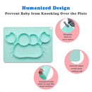 Baby Dishes Silicone Infant Plate Bowls Kids Tableware Food Holder Tray Chi