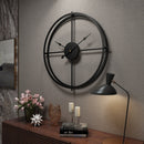 50cm Large Modern Hollow Double Ring Wall Clock Home Bedroom Bar Hotel Decor