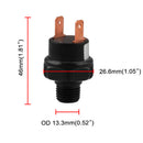 New Black 12V/24V 1/4 inch Npt 170-200 Psi Air Pressure Control Switch Valv