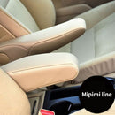 Car Fiber Leather Seat Armrest Driver/Passenger Side Handle Cover Trim for