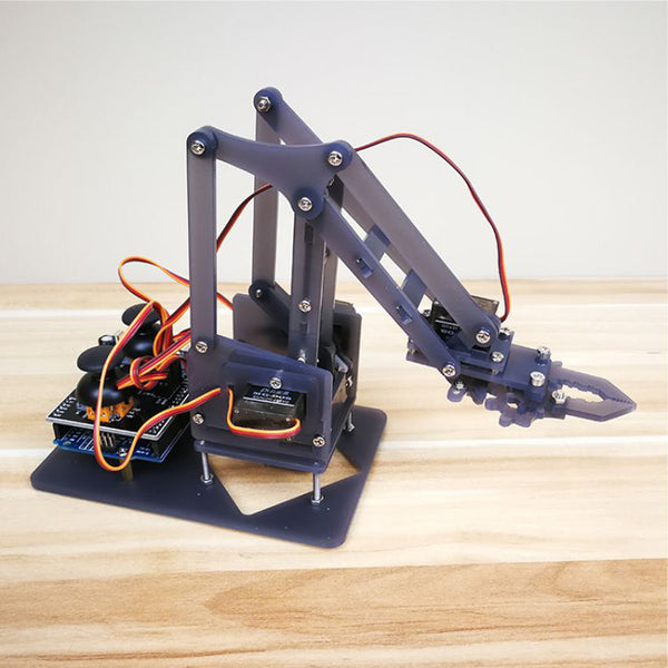 Desktop Robotic Arm Acrylic Manipulator UNO Robot Electronic DIY Kit