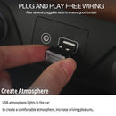 Car Usb Atmosphere Light - 7Pcs Car Usb Lighting Universal Mini Usb Led Wir X2G6
