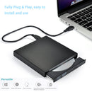 External Dvd Drive Optical Drive Usb 2.0 Cd Rom Player Cd-Rw Burner Writer