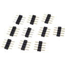 50Pcs 4 Pin Rgb Led Strip Male Plug Adapter Connector for 3528 5050 Strip L