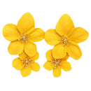 Drop Earrings for Women Double Layers Statement Hanging Dangling Fashion Je P1B7